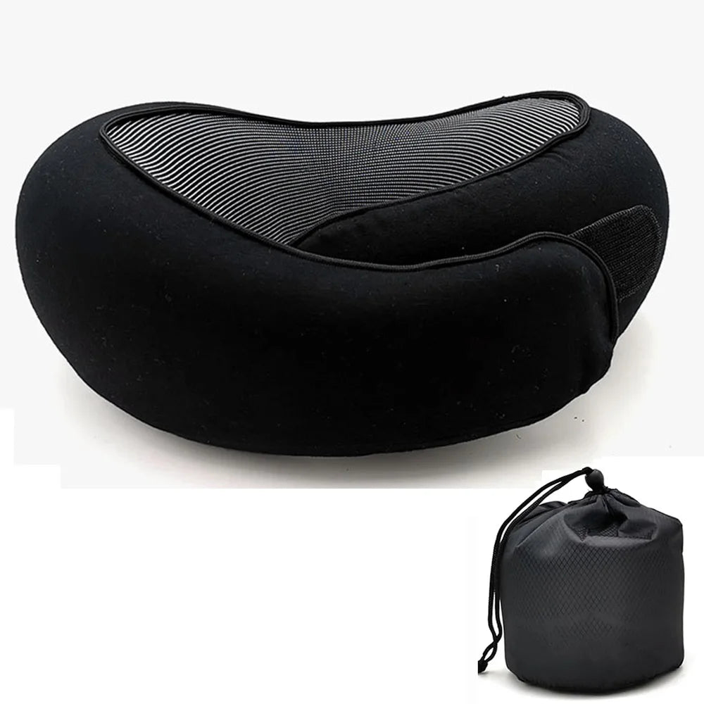 U-Shaped Memory Foam Travel Pillow – Snail Style