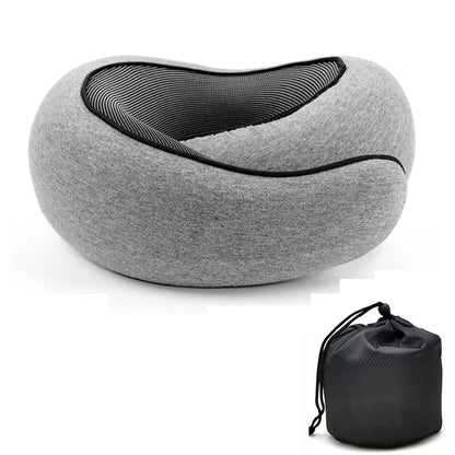 U-Shaped Memory Foam Travel Pillow – Snail Style